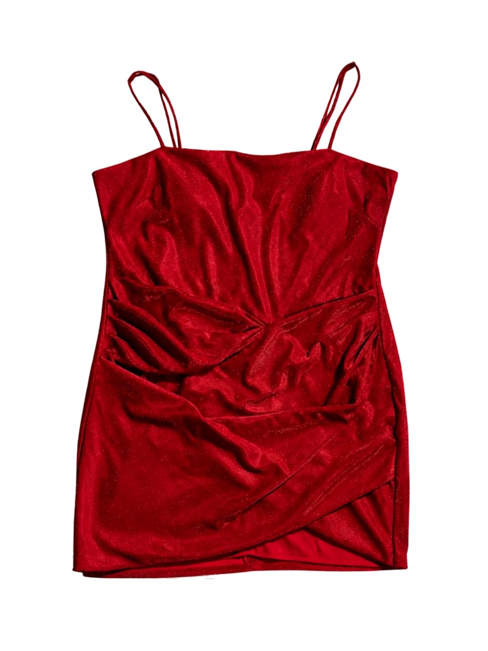 BOLD elements Red Spaghetti Strap Mini Dress